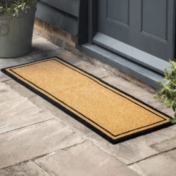 elegant coir double doormat