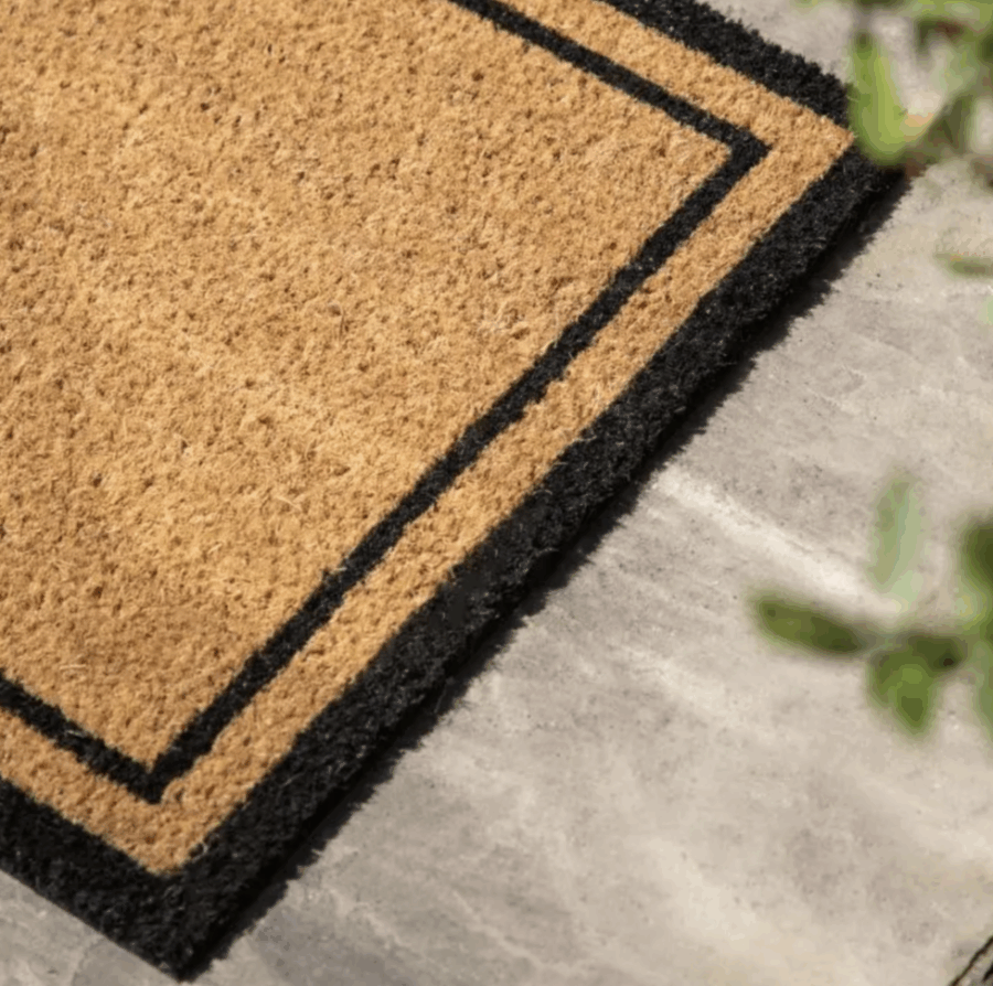 elegant coir double doormat