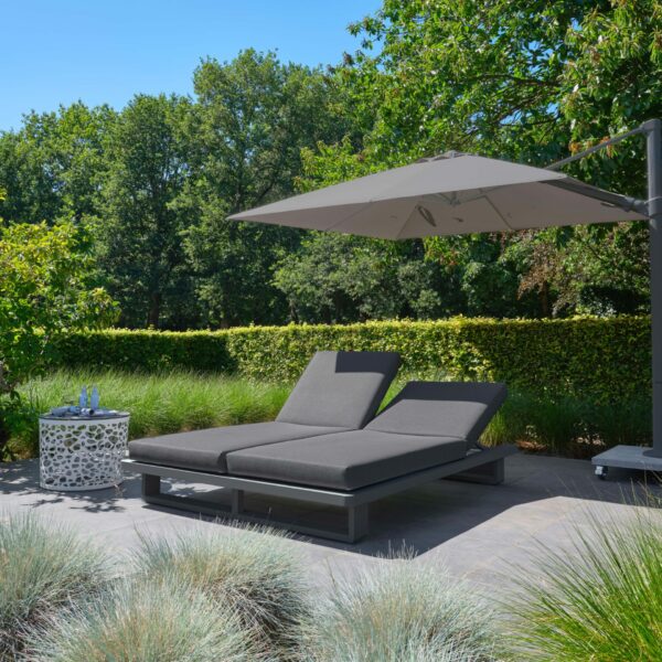 fitz roy double lounger with covers lava