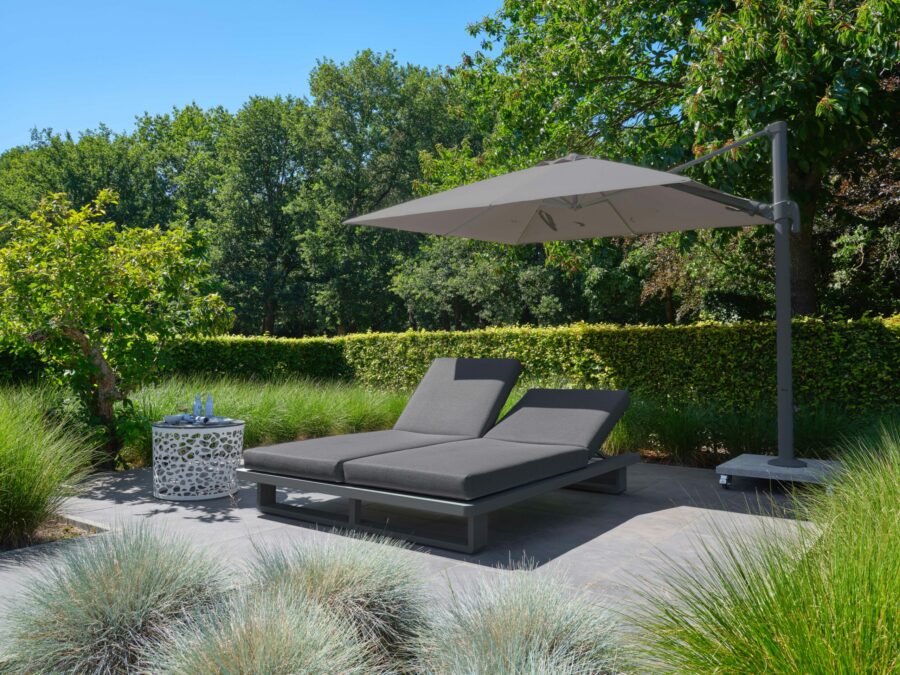 fitz roy double lounger with covers lava
