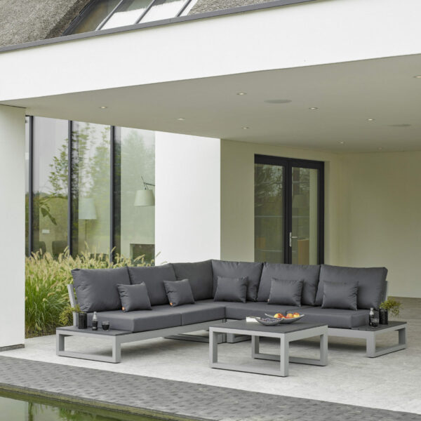 mallorca corner sofa with side tables