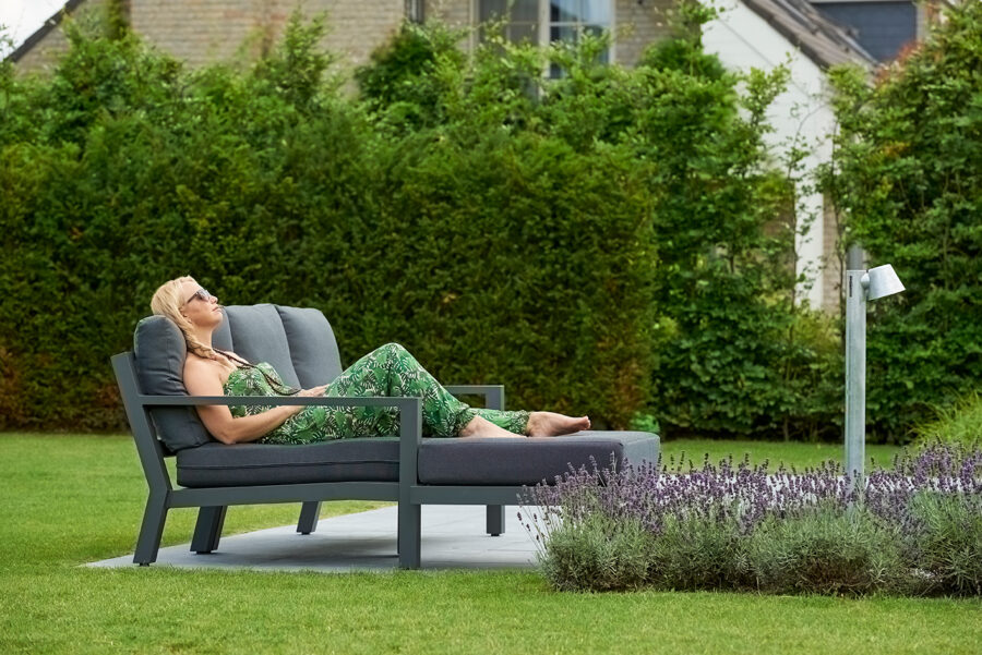 timber chaise lava