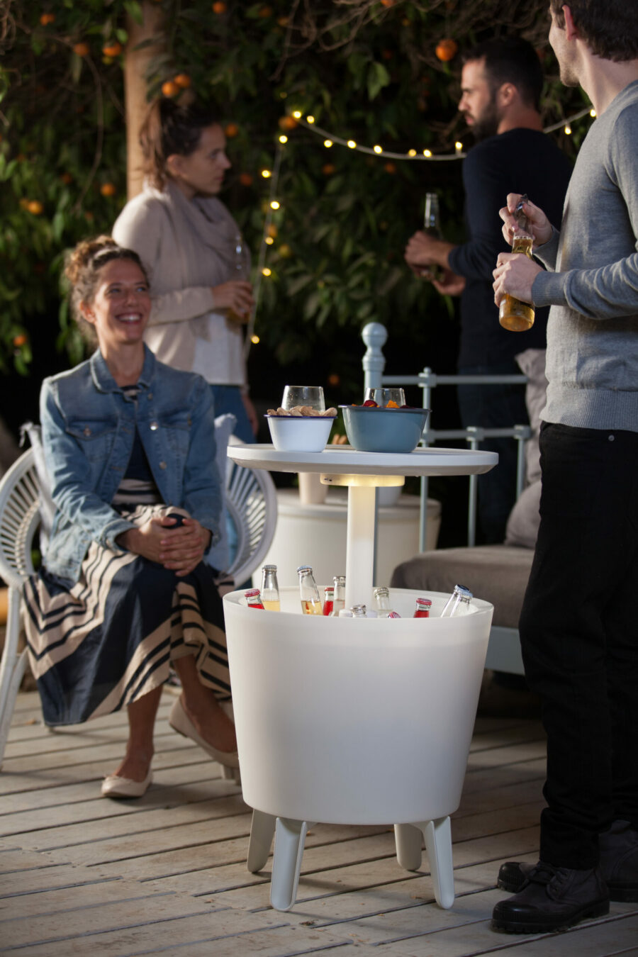 side table bar with lights