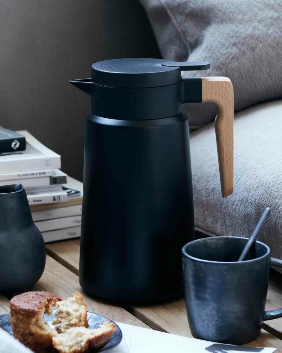paean large thermos coffee pot black