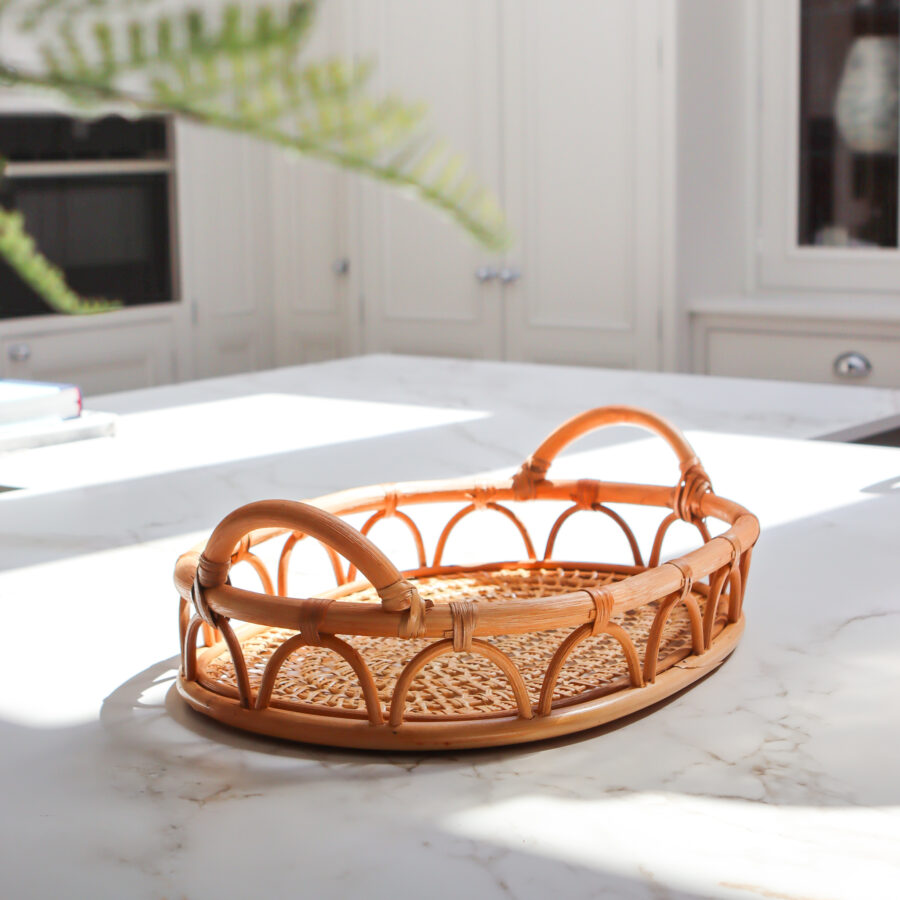 earl rattan tray