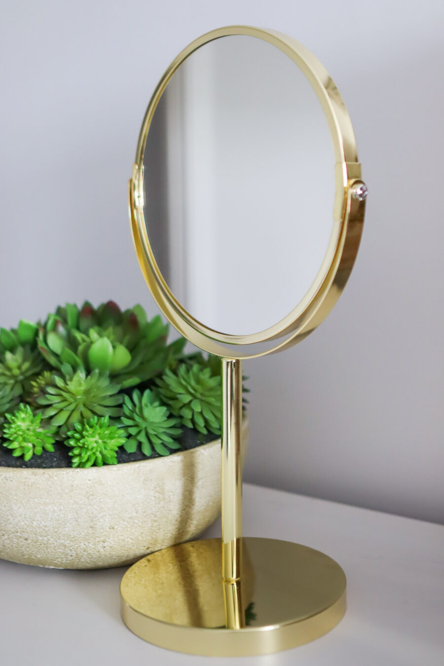 gold vanity mirror