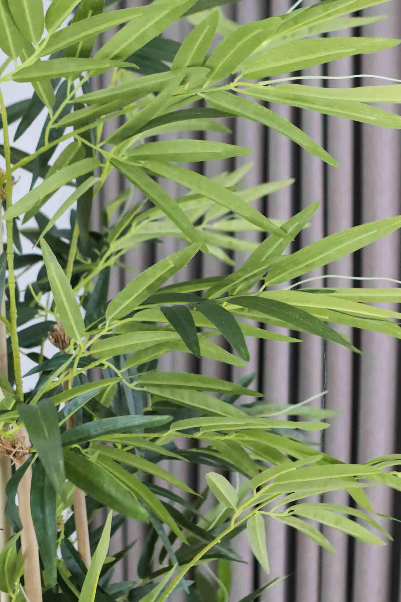 potted faux bamboo