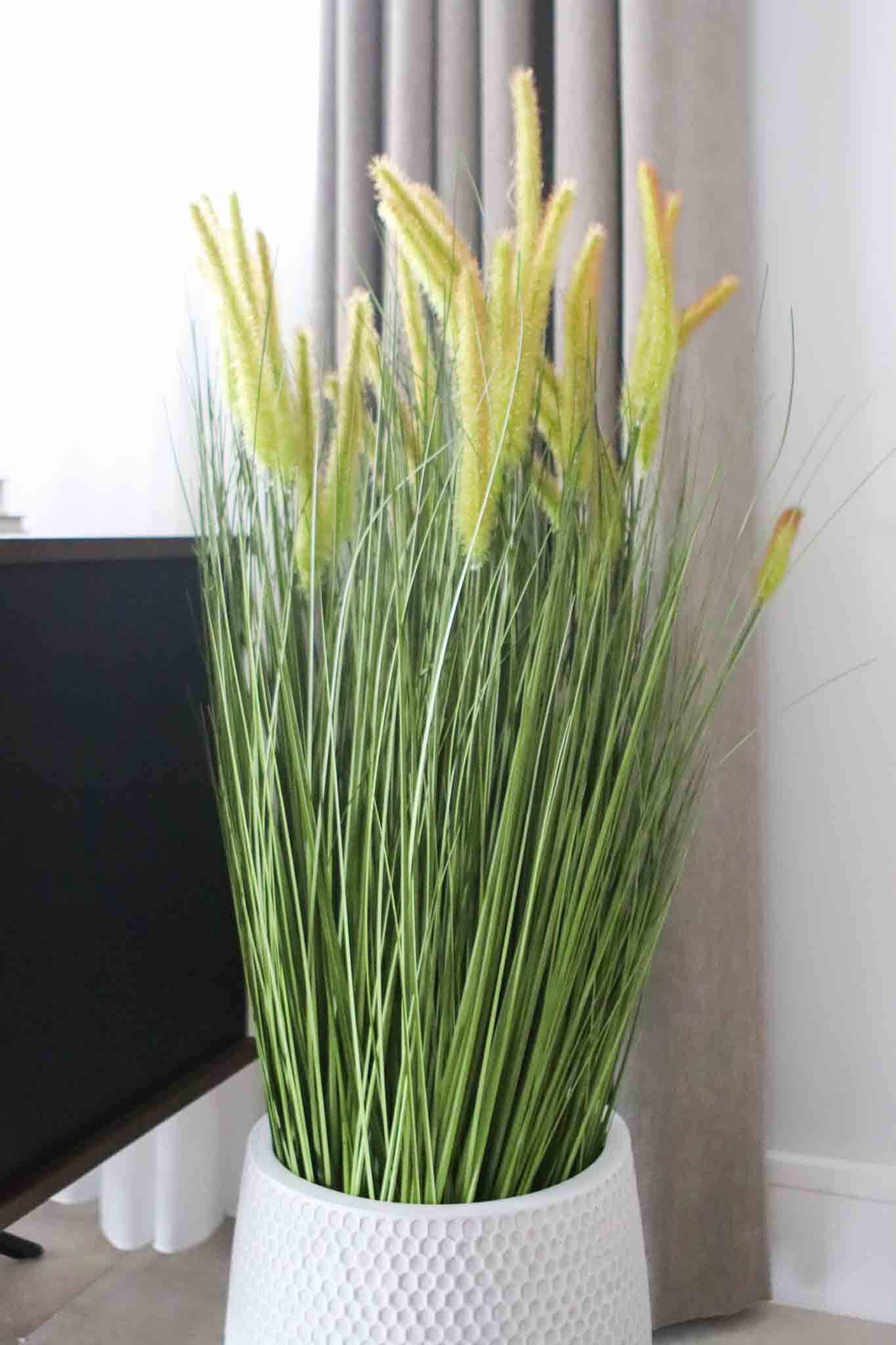 large faux grass cattails