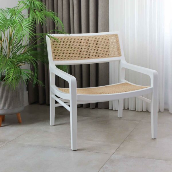 magda armchair white with arms