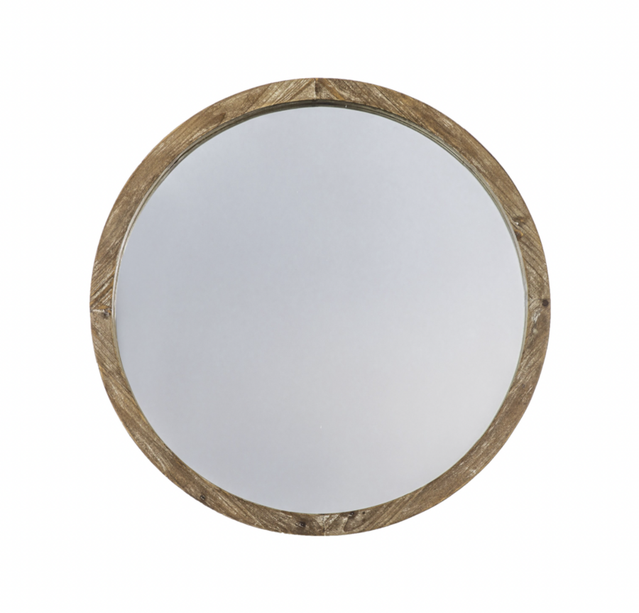 greywash natural fir wood mirror
