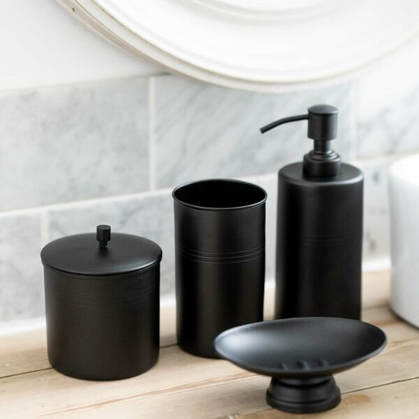 matte black bathroom set