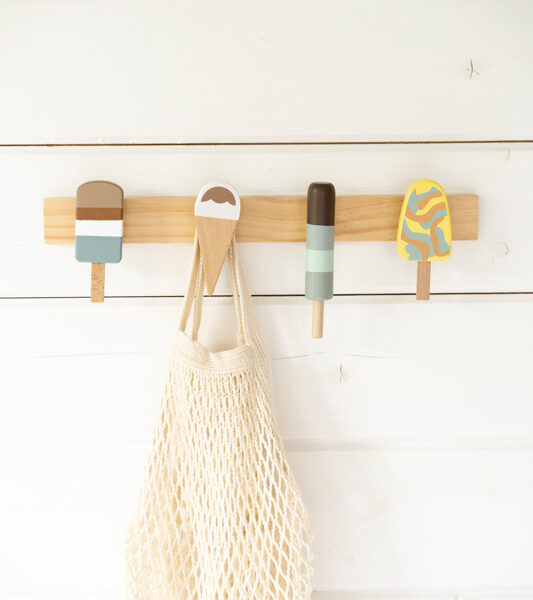 ice cream coat rack