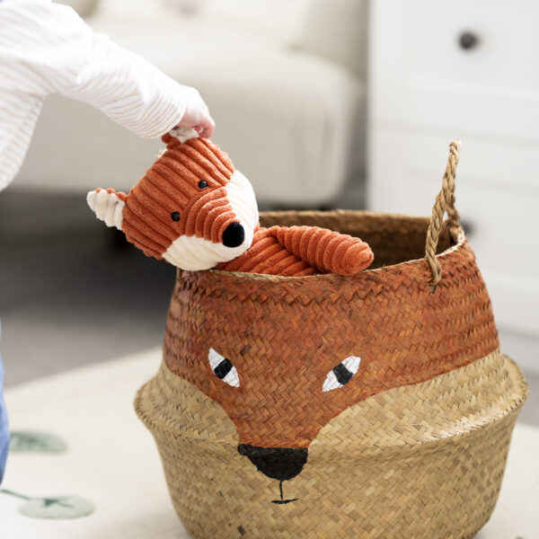 fox woven storage basket
