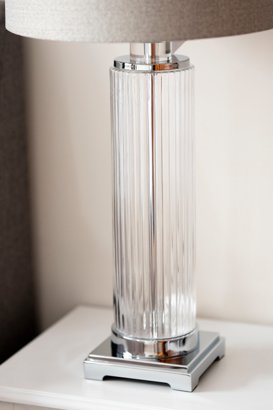 roma glass table lamp