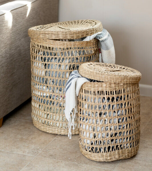 seagrass laundry basket set