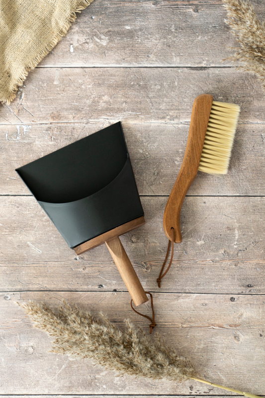 diago cleaning dustpan and broom beech set