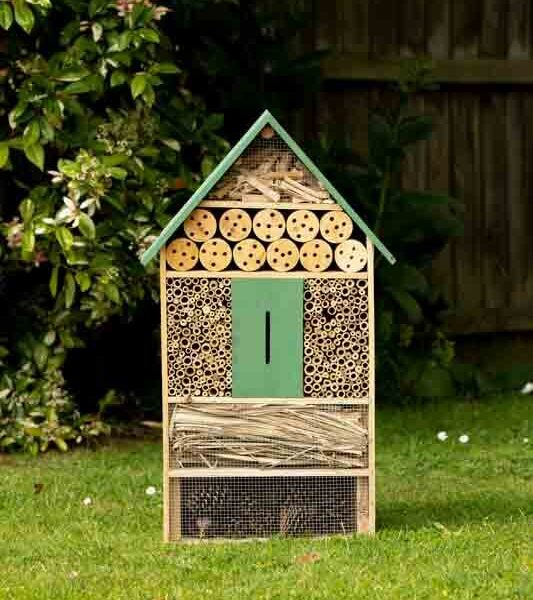 large wooden insect house