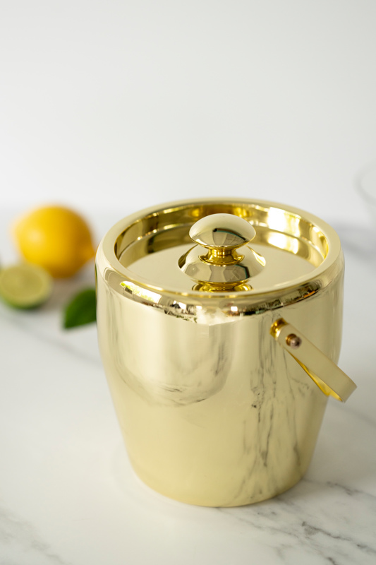 gold cocktail ice bucket