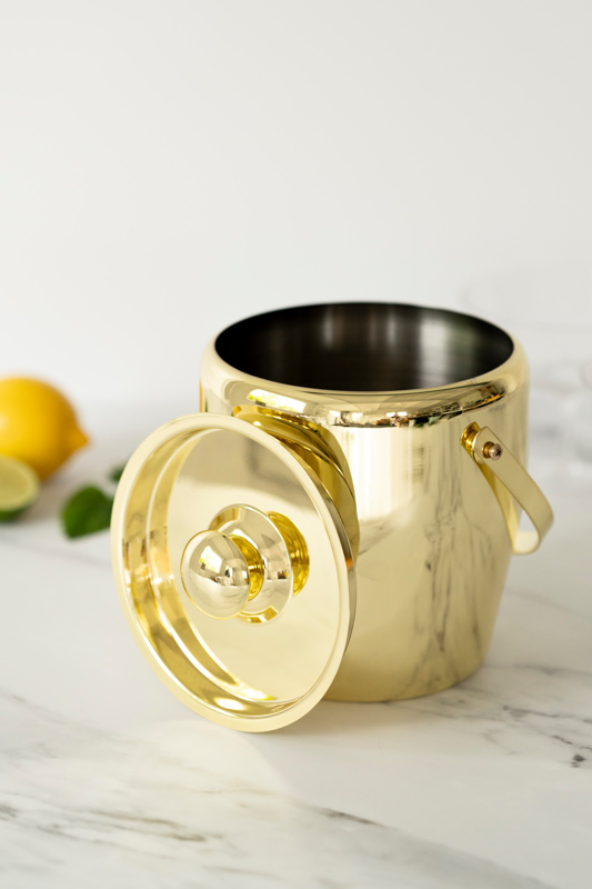 gold cocktail ice bucket