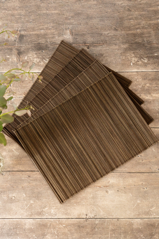brown bamboo placemat set of 4