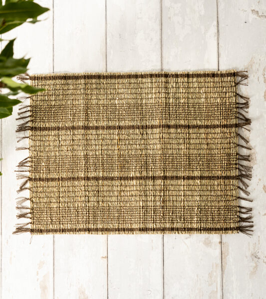brown seagrass placemat set of 4