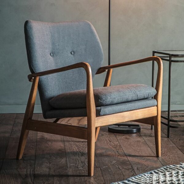 avalon armchair in grey