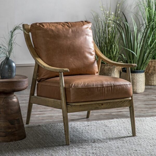 benicia armchair in vintage leather