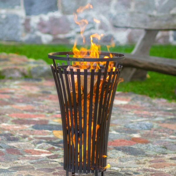 flame fire basket