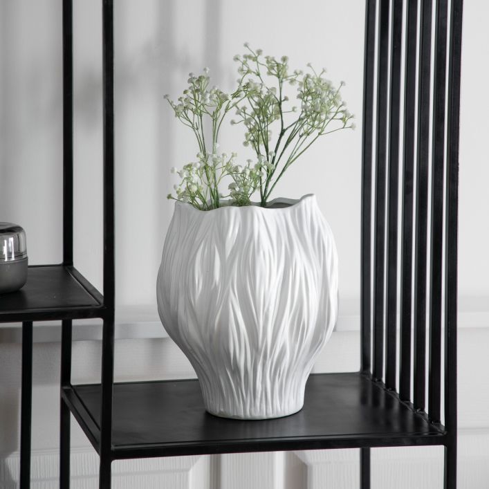 Fortuna Tulip Vase in White