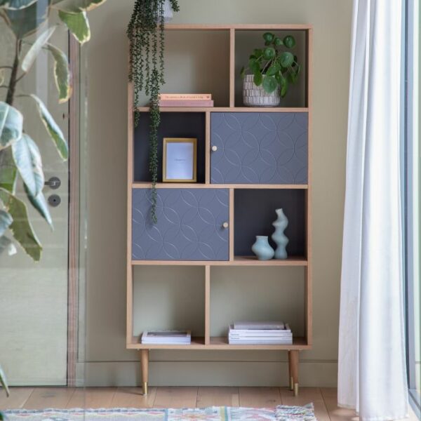 hughson display unit in grey