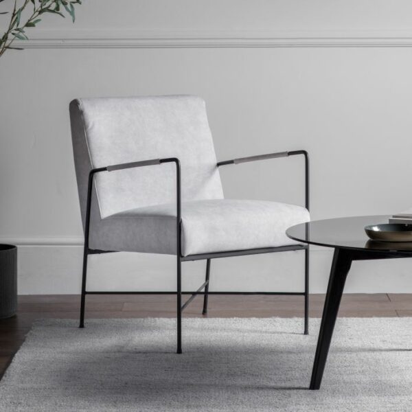 humboldt armchair in white