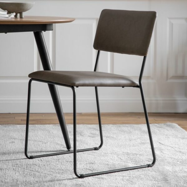 two eastvale dining chair in brown