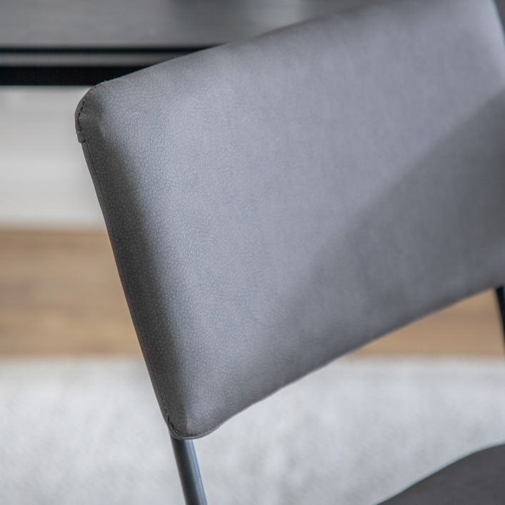 two eastvale dining chair in charcoal