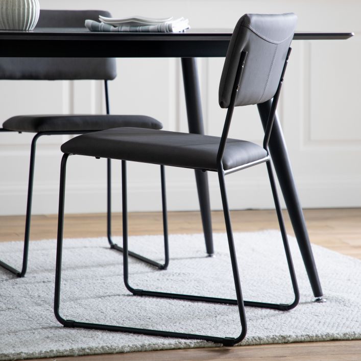 two eastvale dining chair in slate grey