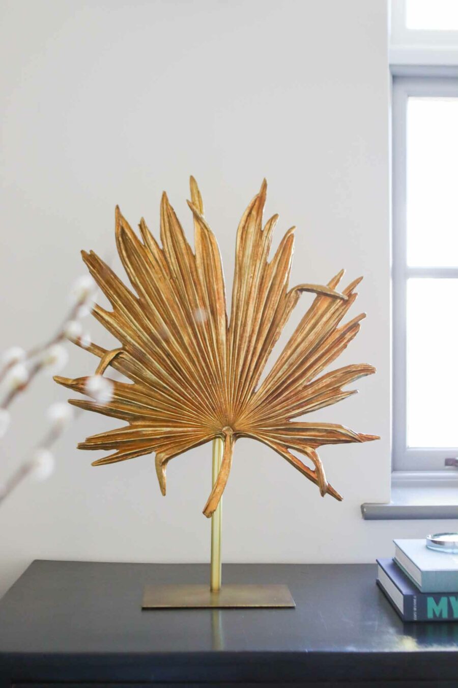 gold palm leaf