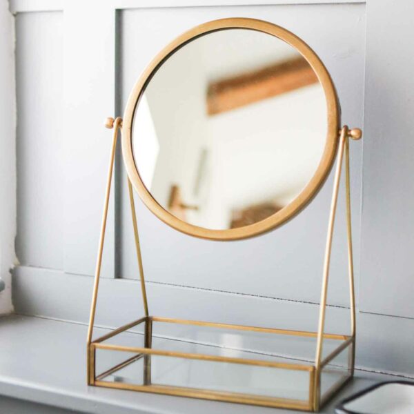 reno gold vanity mirror