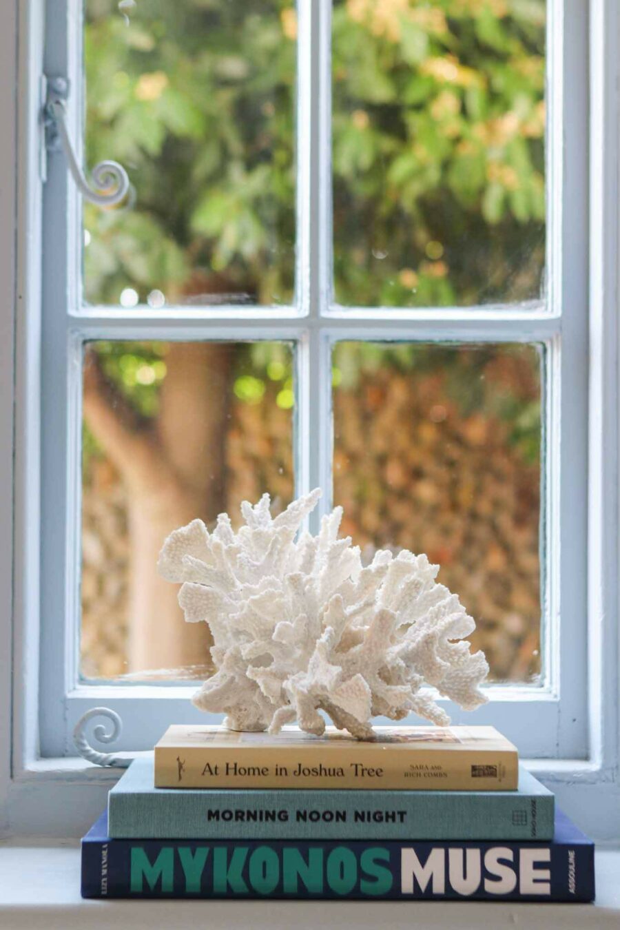 faux white coral ornament