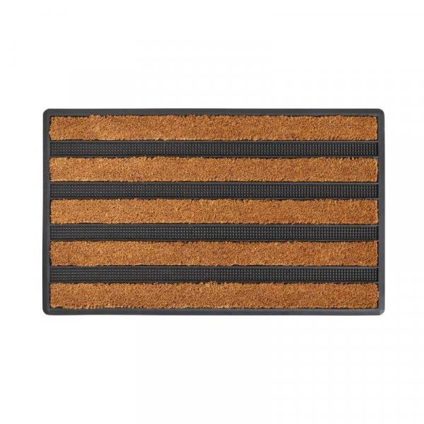 striped combi brush doormat