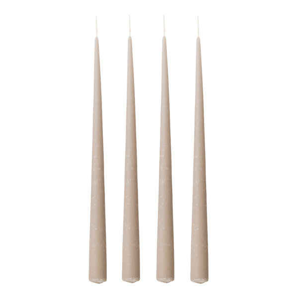 velvet grey taper candles set of 4