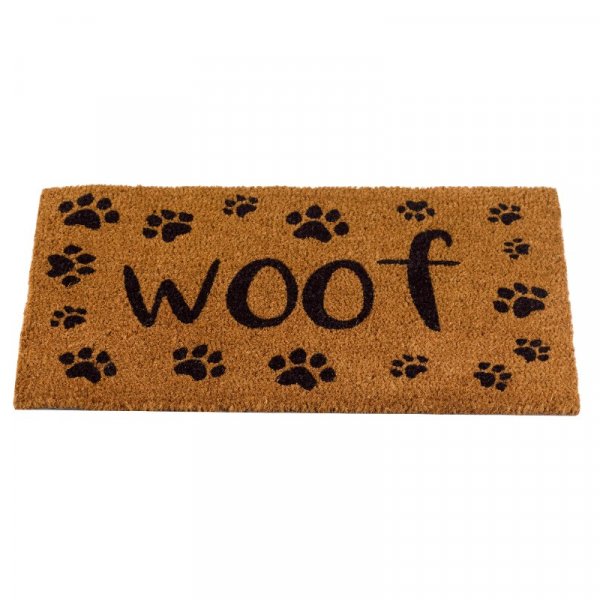 woof print doggy doormat