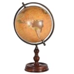 World Globe on Wooden Base