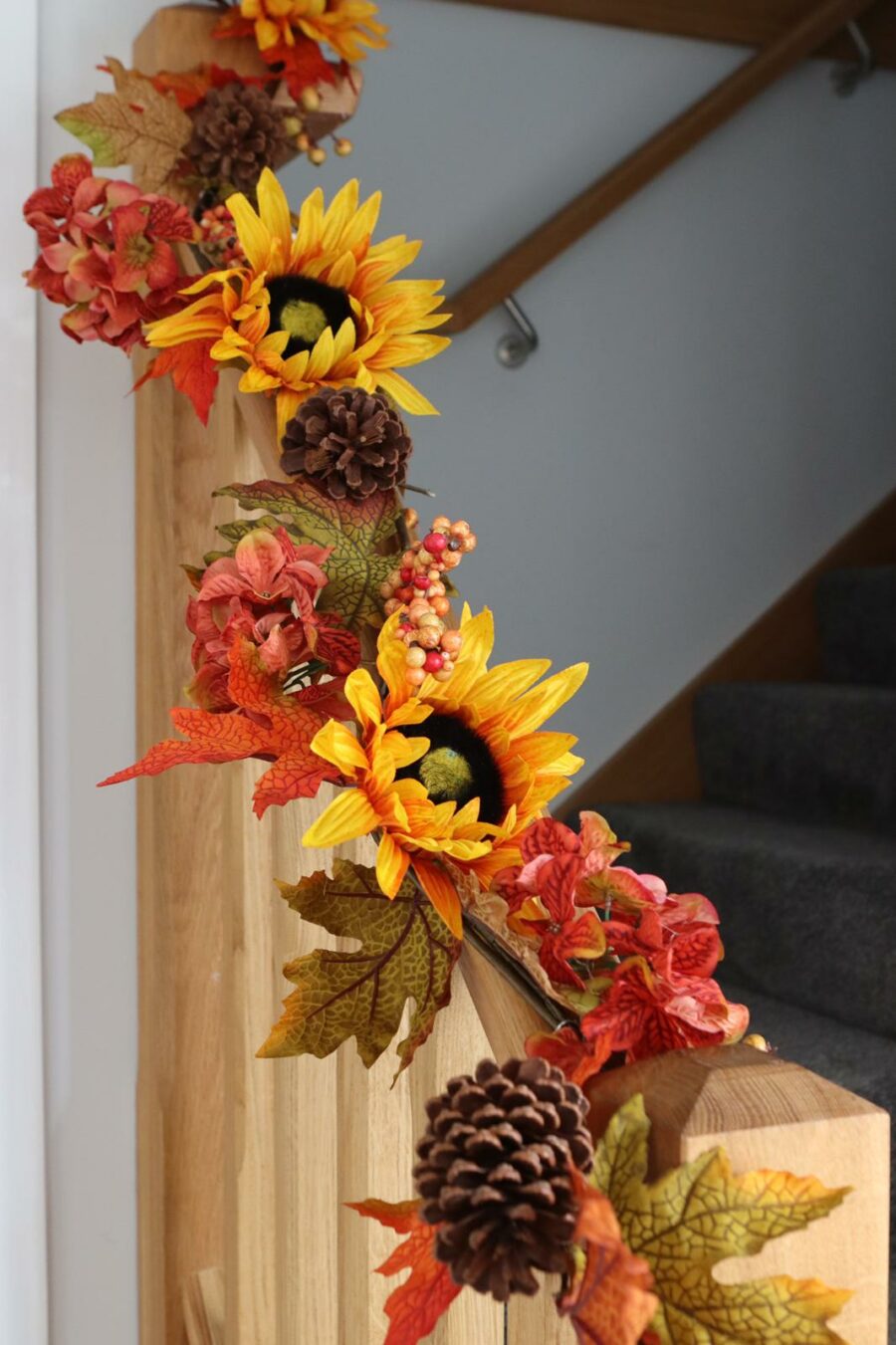 sunflower traditional autumnal wreath (copy)