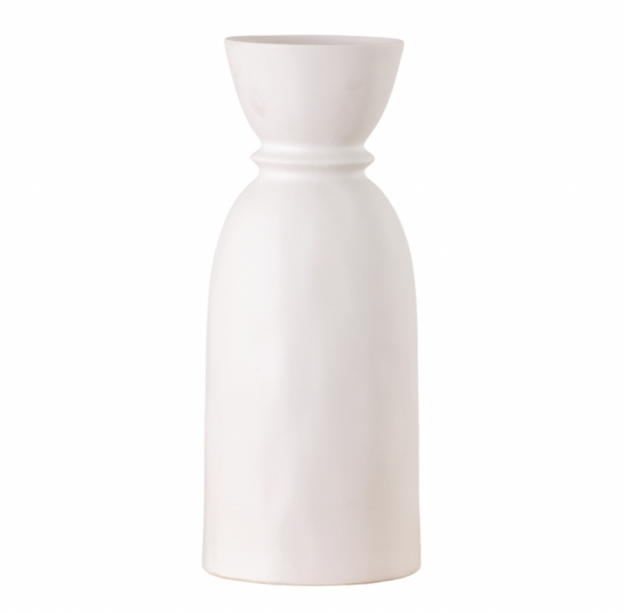 white bottle vase large