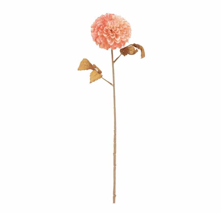 faux stem dahlia 6 pack apricot