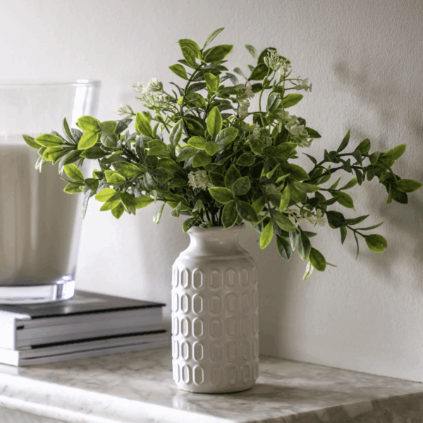 retro vase with eucalyptus (copy)