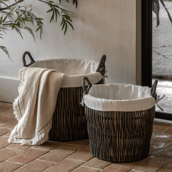 hand woven willow storage basket nest set of 3 (copy)