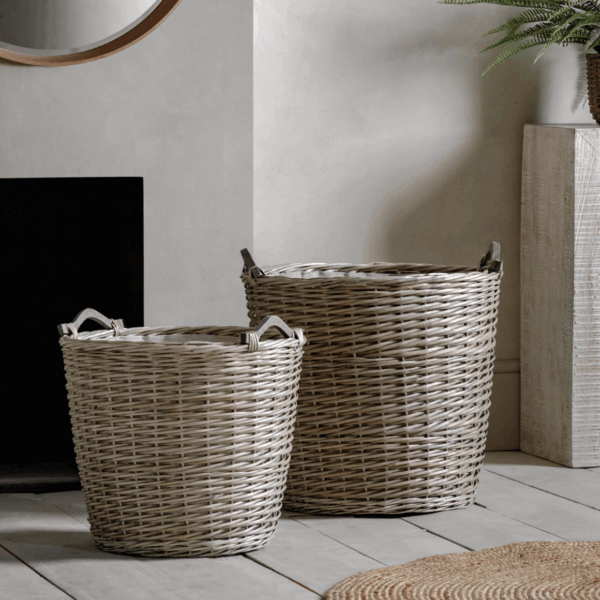 linen baskets with liner nests set of 2 (copy)
