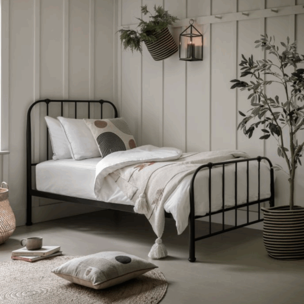 broughton bedstead single (black)