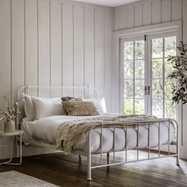 broughton bedstead double (ivory)