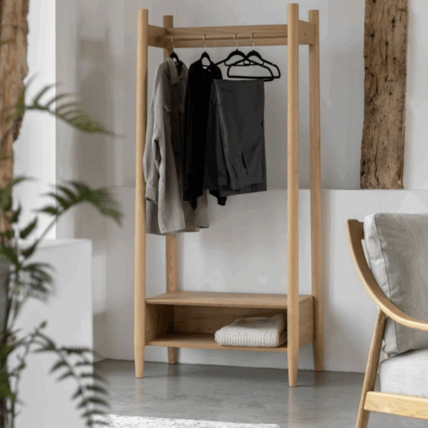 langfield open wardrobe natural